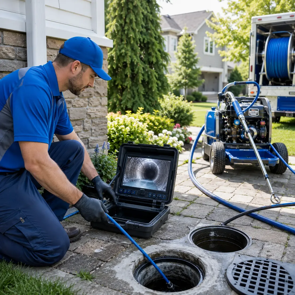 Outdoor drain cleaning professionals serving Kemah, TX